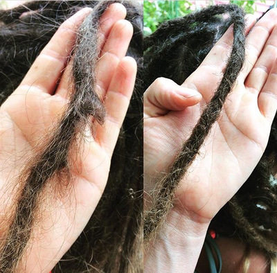 dreadlocks before and after